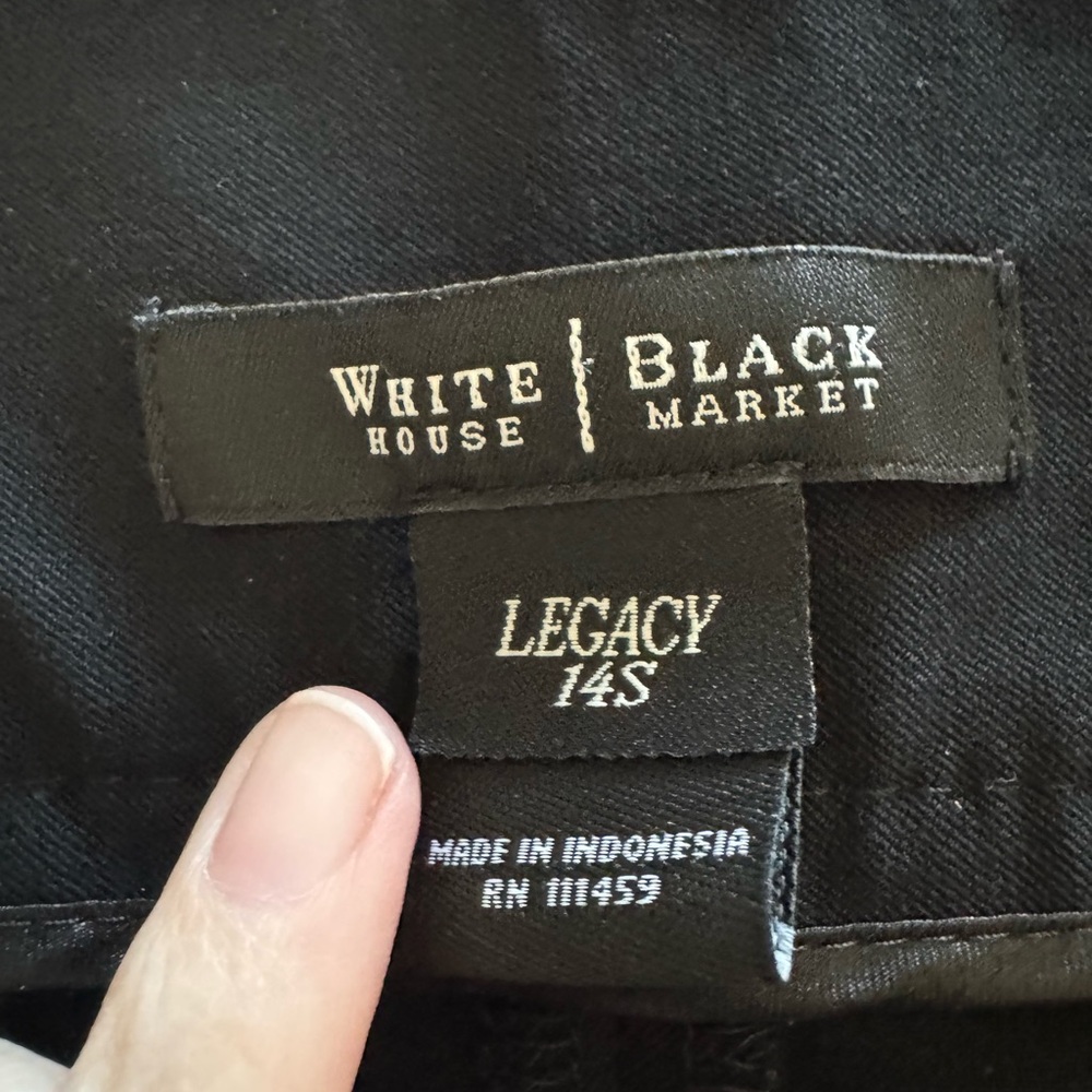 White House Black Market Black Bootcut  Pants - Picture 8 of 9